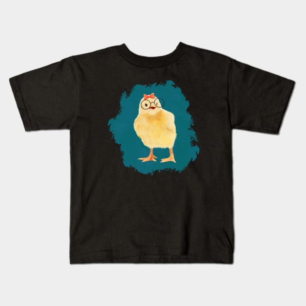 Cute Chick Kids T-Shirt by Suneldesigns